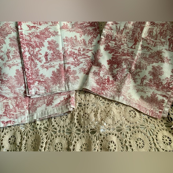 Vintage Toile French Country Life
Window Valance Red On White Rod
Pocket USA - Picture 6 of 16